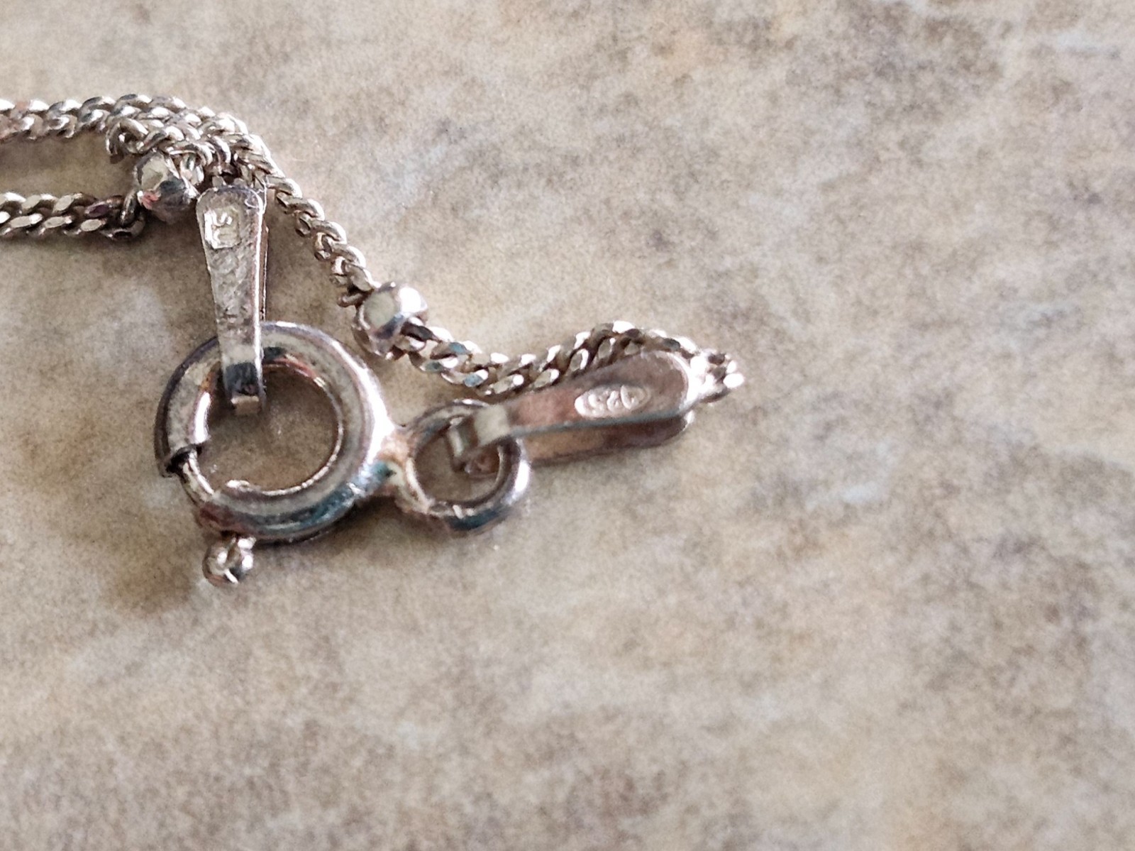 Sterling silver Eagle claws, ball necklace, sterling chain (Combine shipping)