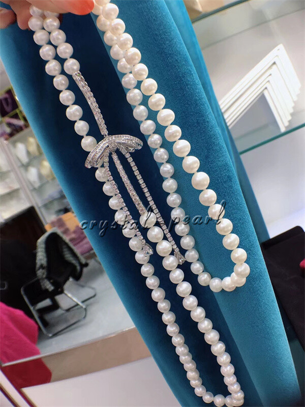 36 inch very beauthful AAA 9-8 MM SOUTH SEA WHITE PEARL NECKLACE