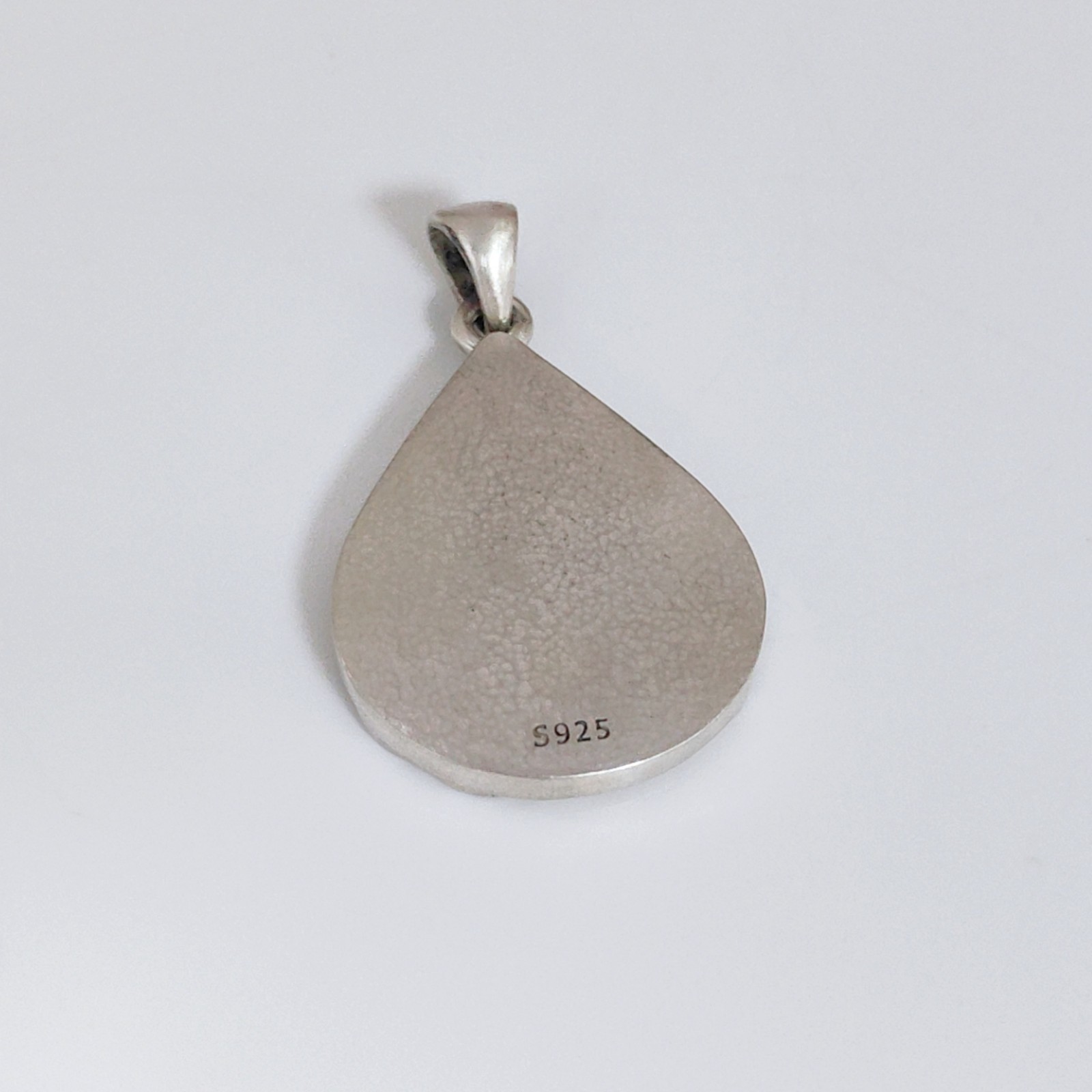 Deer Forest Pendant Teardrop Nature Necklace Charm Sterling Silver Handcrafted