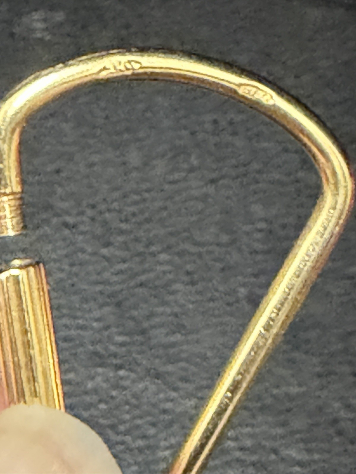 18k Carabiner Clasp With anchor/mariner Links