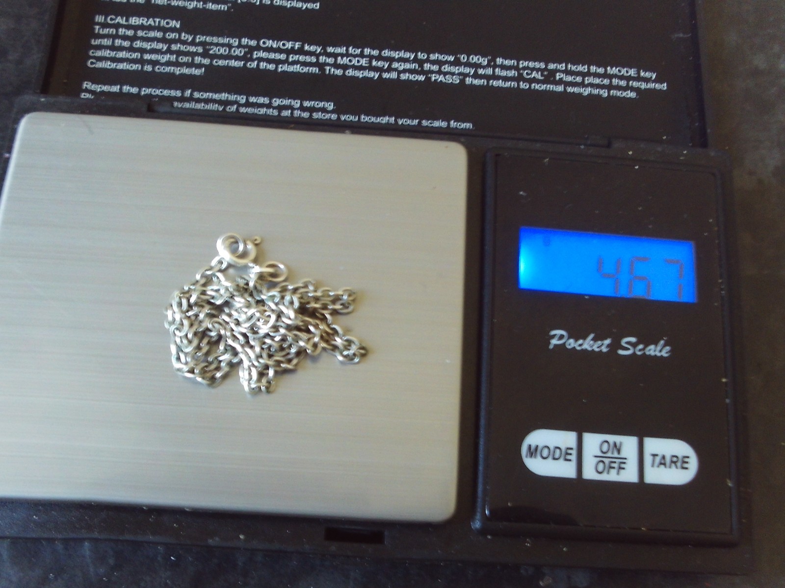 SILVER 925 BELCHER CHAIN 17″ LENGTH 2 mm WIDTH 4.67 GRAMS