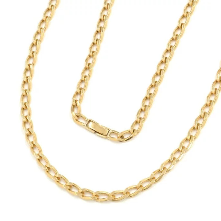 /18K Yellow Gold Oval Link Chain Necklace 70cm 55.6g Solid Gold Heavy Necklace