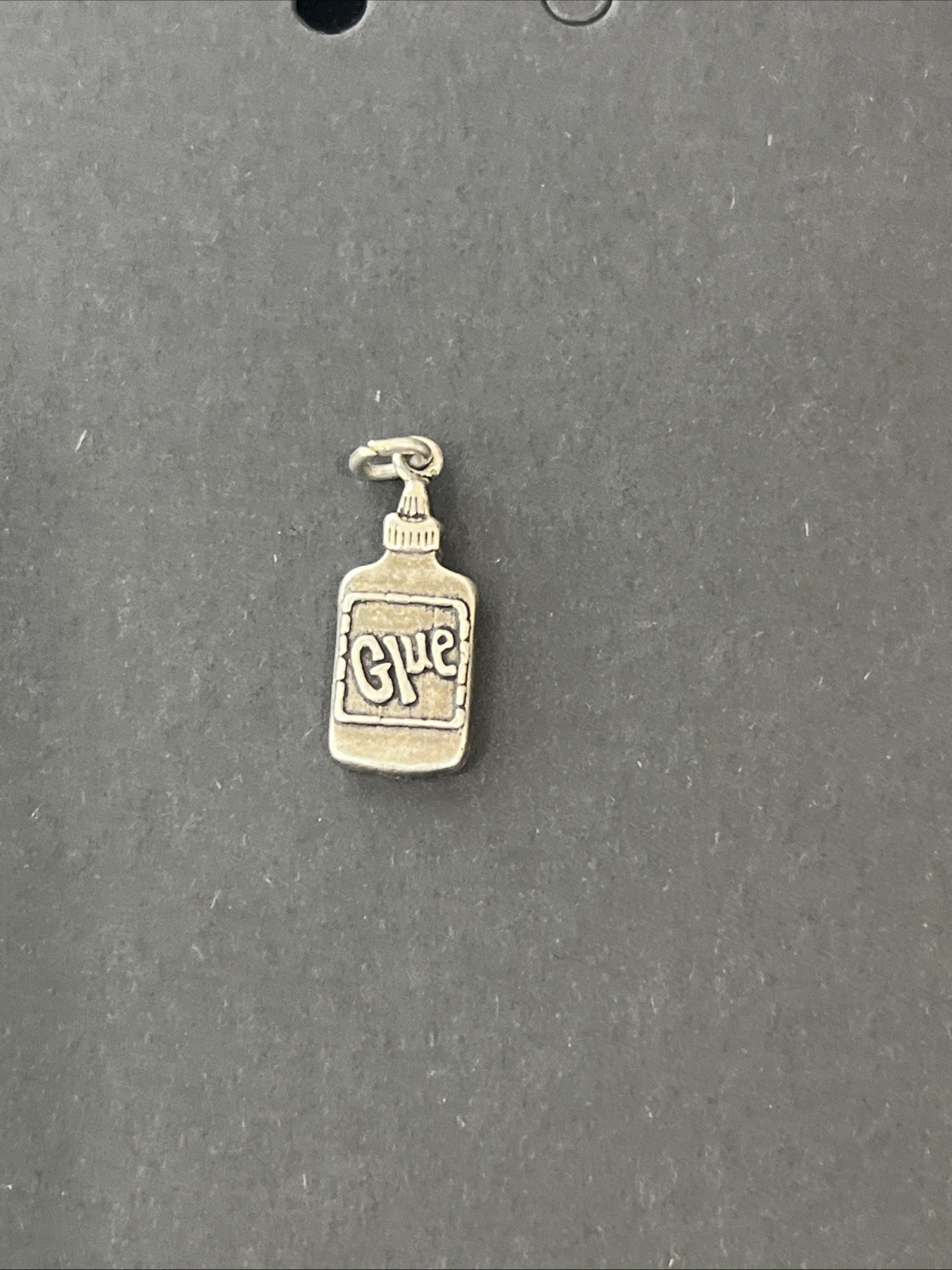 Sterling Silver BOTTLE OF GLUE Charm Or Pendant ESTATE SALE FIND Stamped