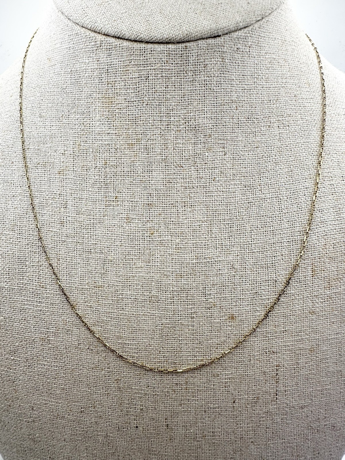 14k Yellow Gold Italian Mariner Chain Necklace 18”