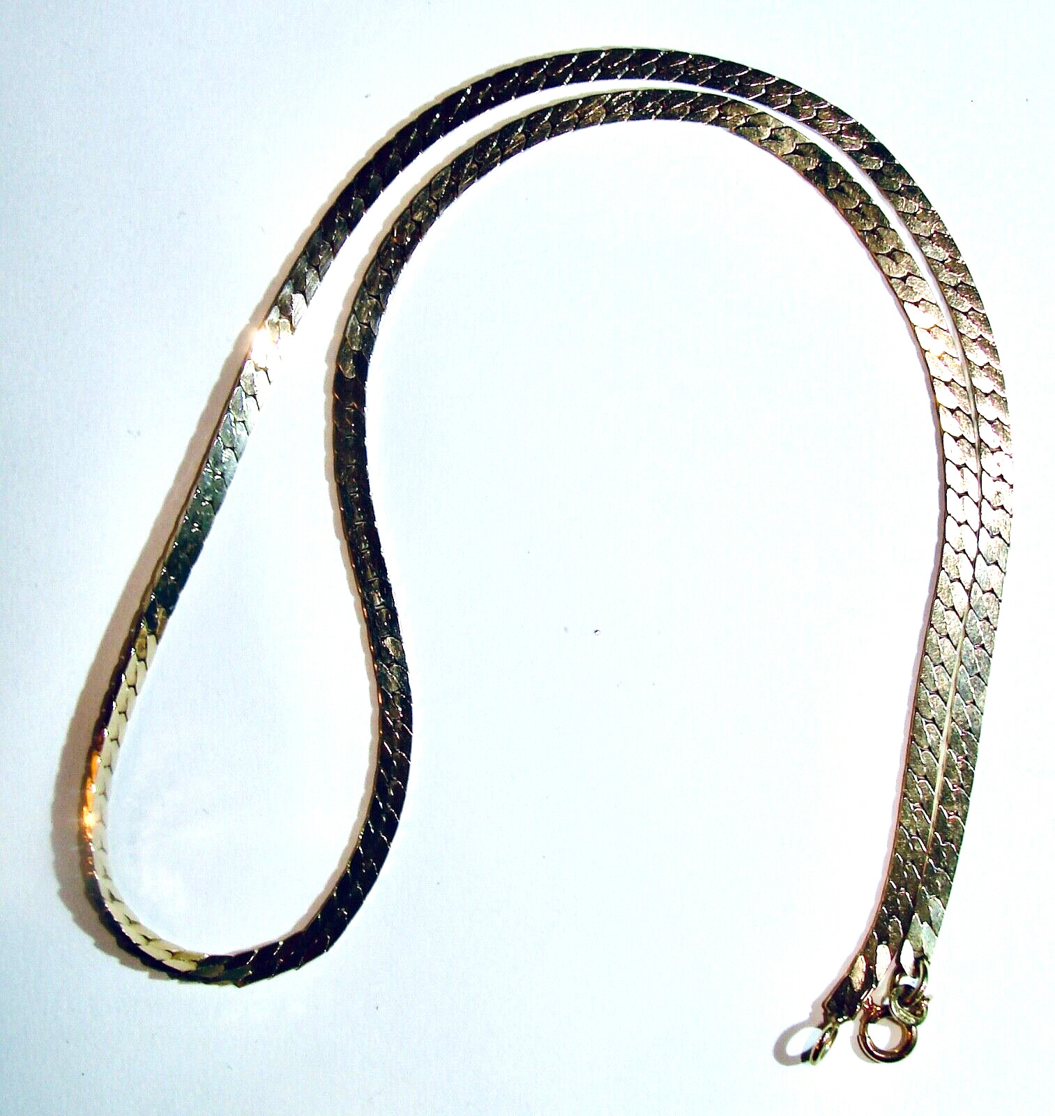 RENATO BALESTRA 14K 585 YELLOW GOLD HERRINGBONE 18″ LINK CHAIN ITALY 15.3G