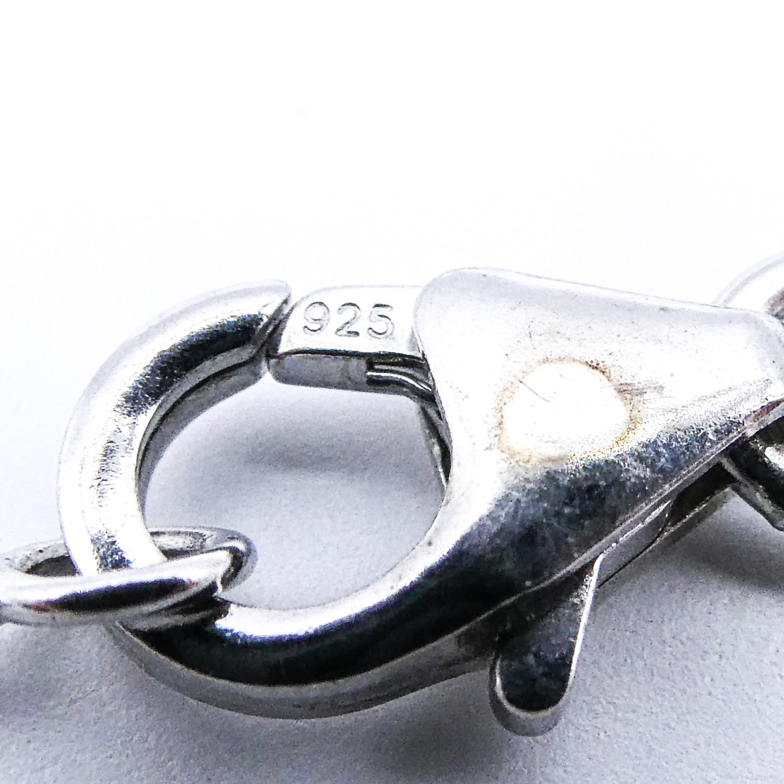 New Sterling Silver Italy Oval Link Chain Necklace 16″ Stackable