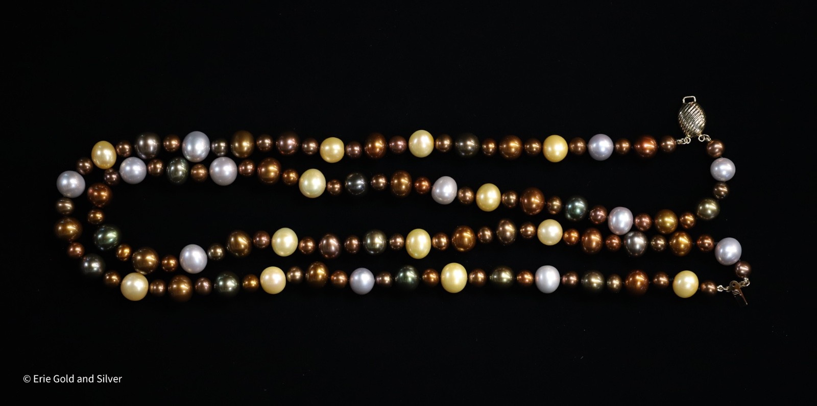 14K YG Cultured Freshwater Pearl Necklace Multicolor Strands – Costco Wholesale
