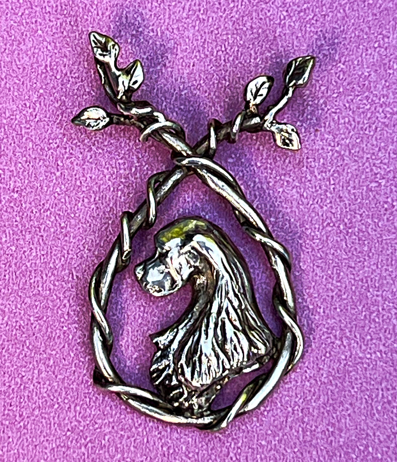 Cocker Spaniel Pendant Origionals By Omar Sterling Silver