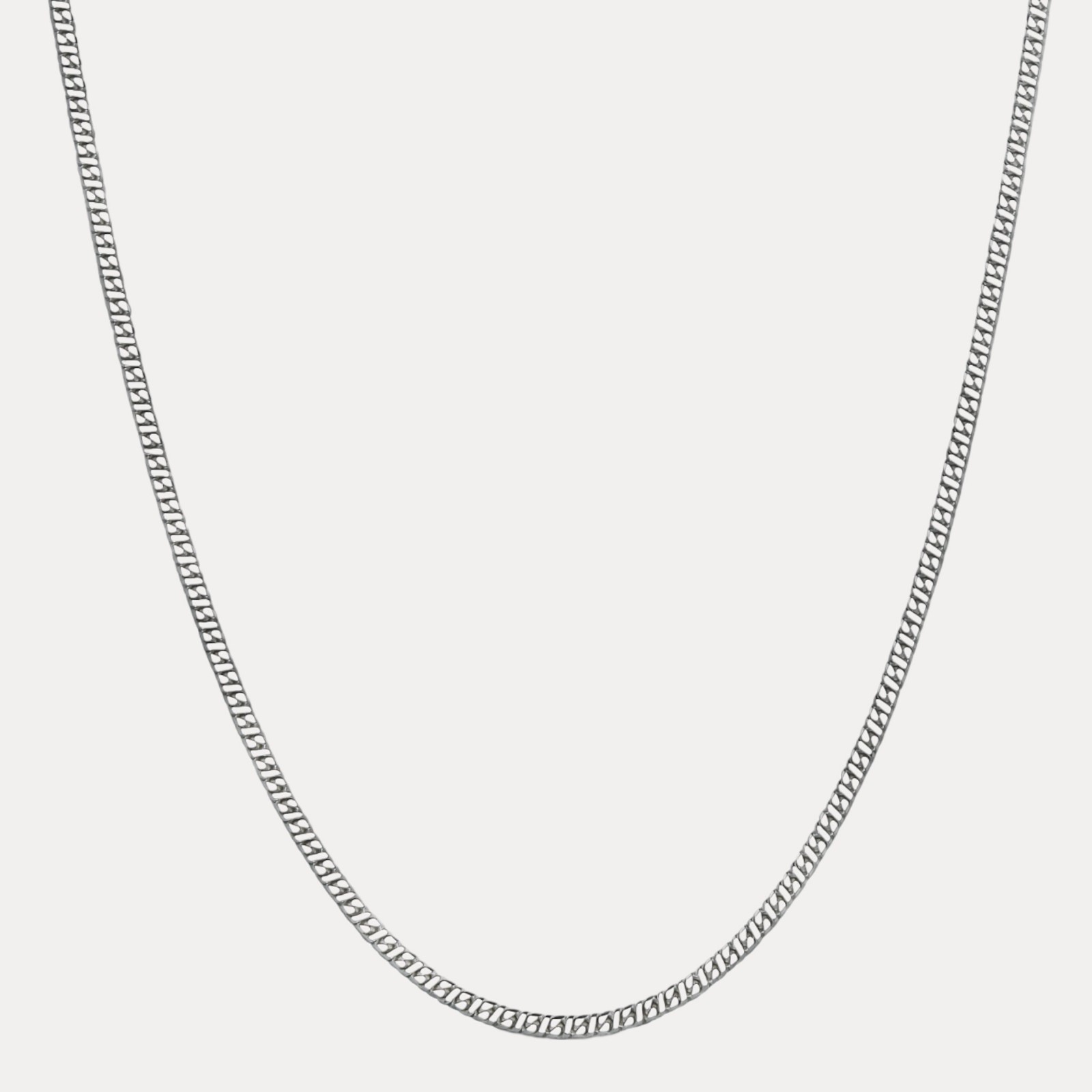 3.5mm Dollar Link Chain Necklace – Real Solid 925 Sterling Silver MADE IN ITALY