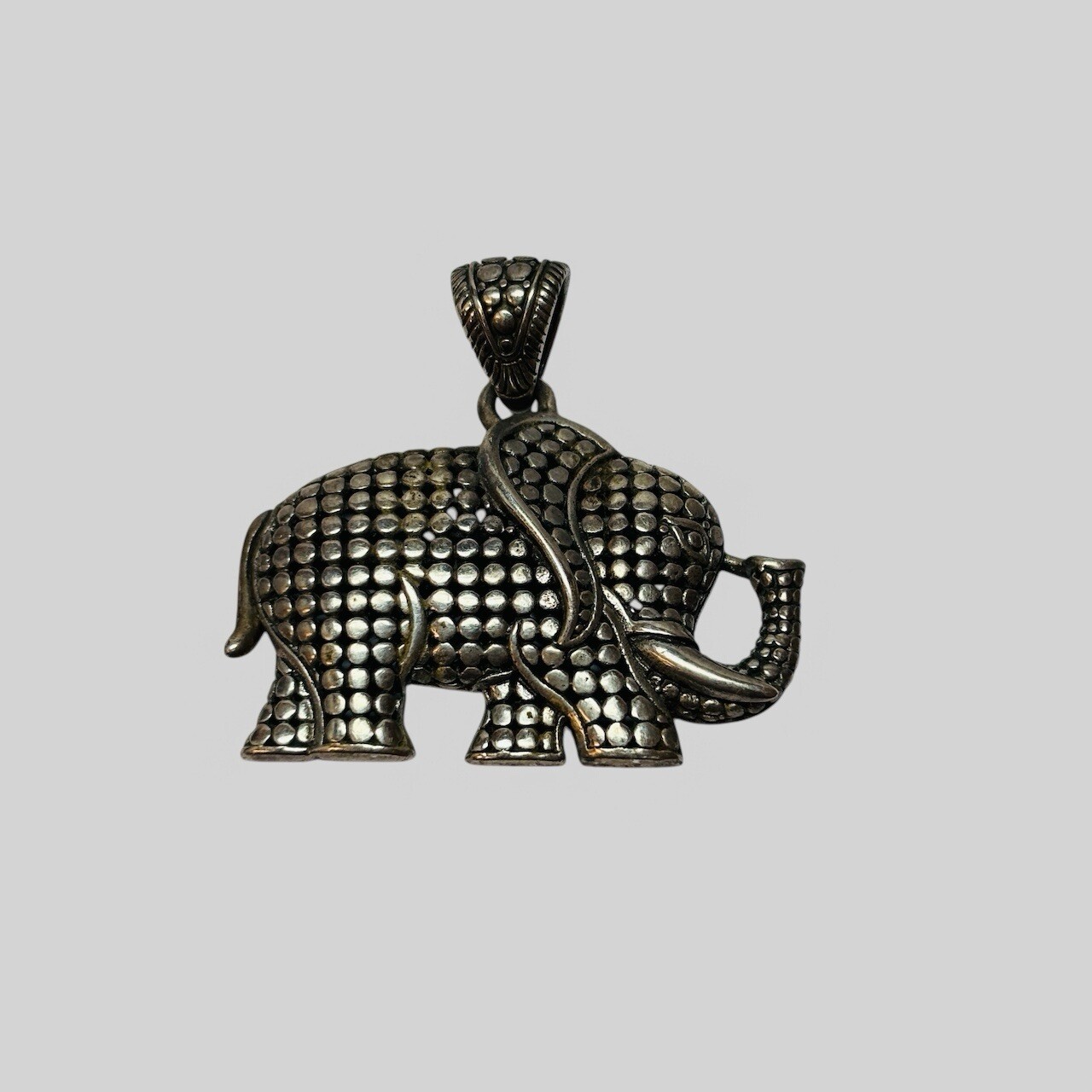 ATI Indonesia Sterling 925 Silver Dotted Elephant Pendant