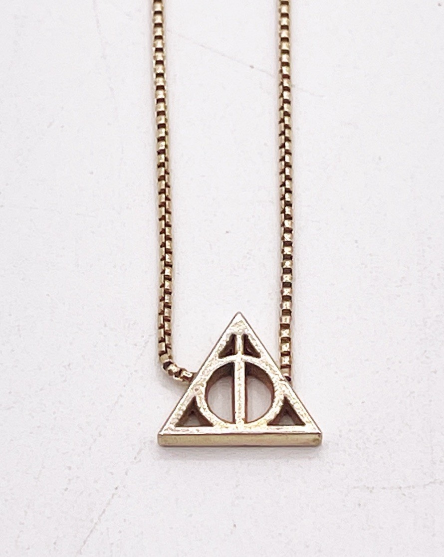 Alex & Ani Harry Potter Deathly Hallows Necklace 925 Sterling Silver Vermeil