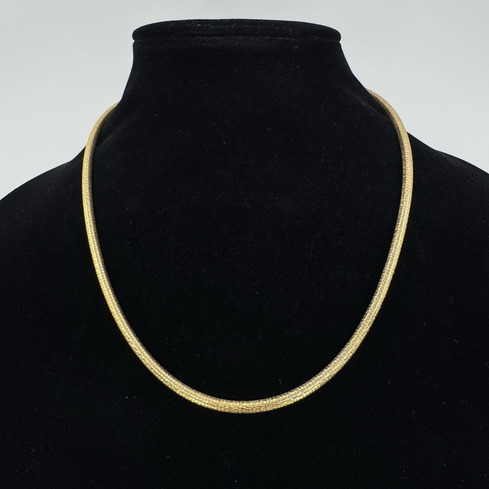 Italian Gold Over Sterling Silver 4mm Diamond Cut Snake Chain Necklace 20” 26.3g