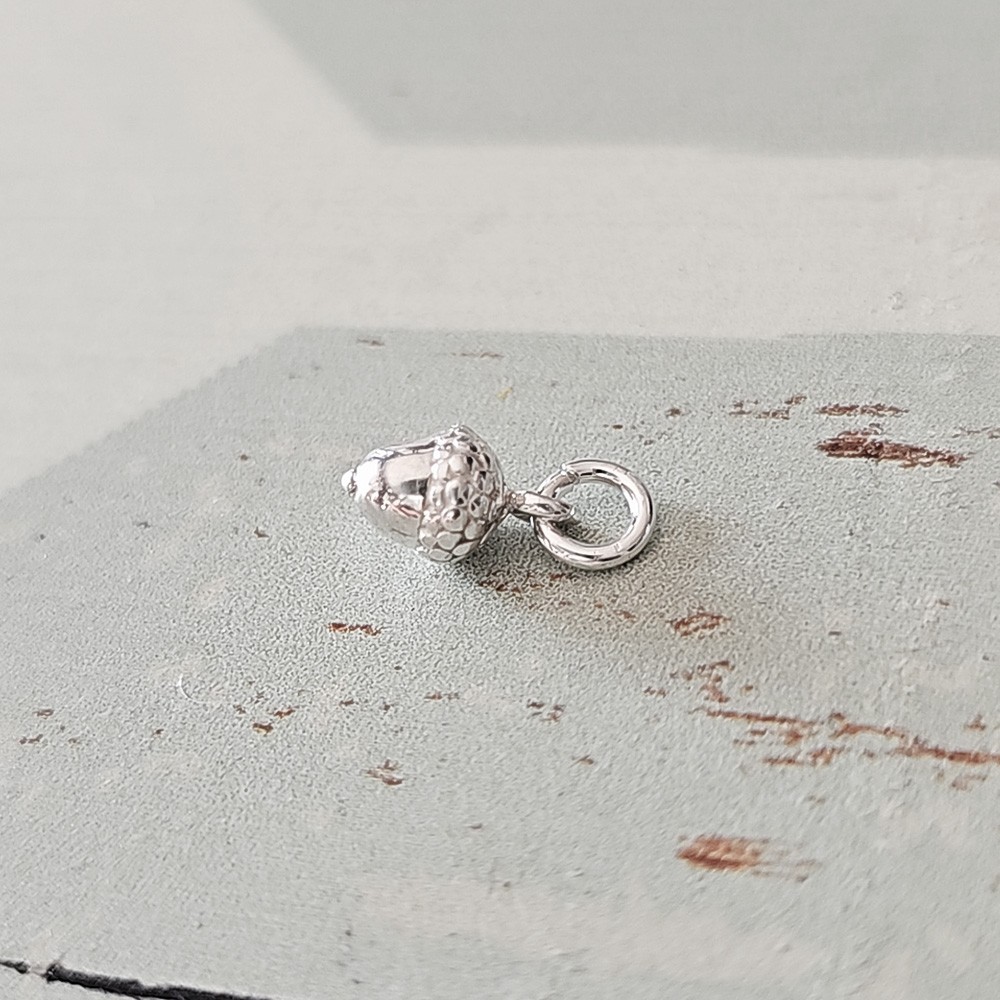 Sterling Silver Tiny Bean Charm