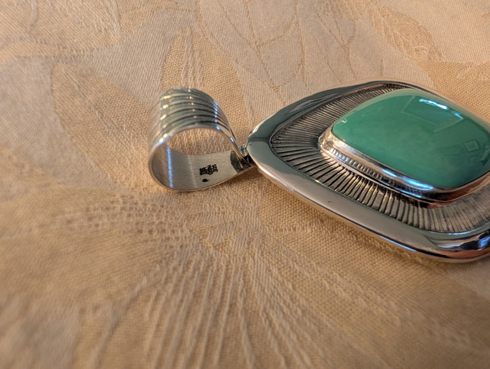 NEW – Jay King Gallery Collection Sterling Silver Campitos Turquoise Pendant