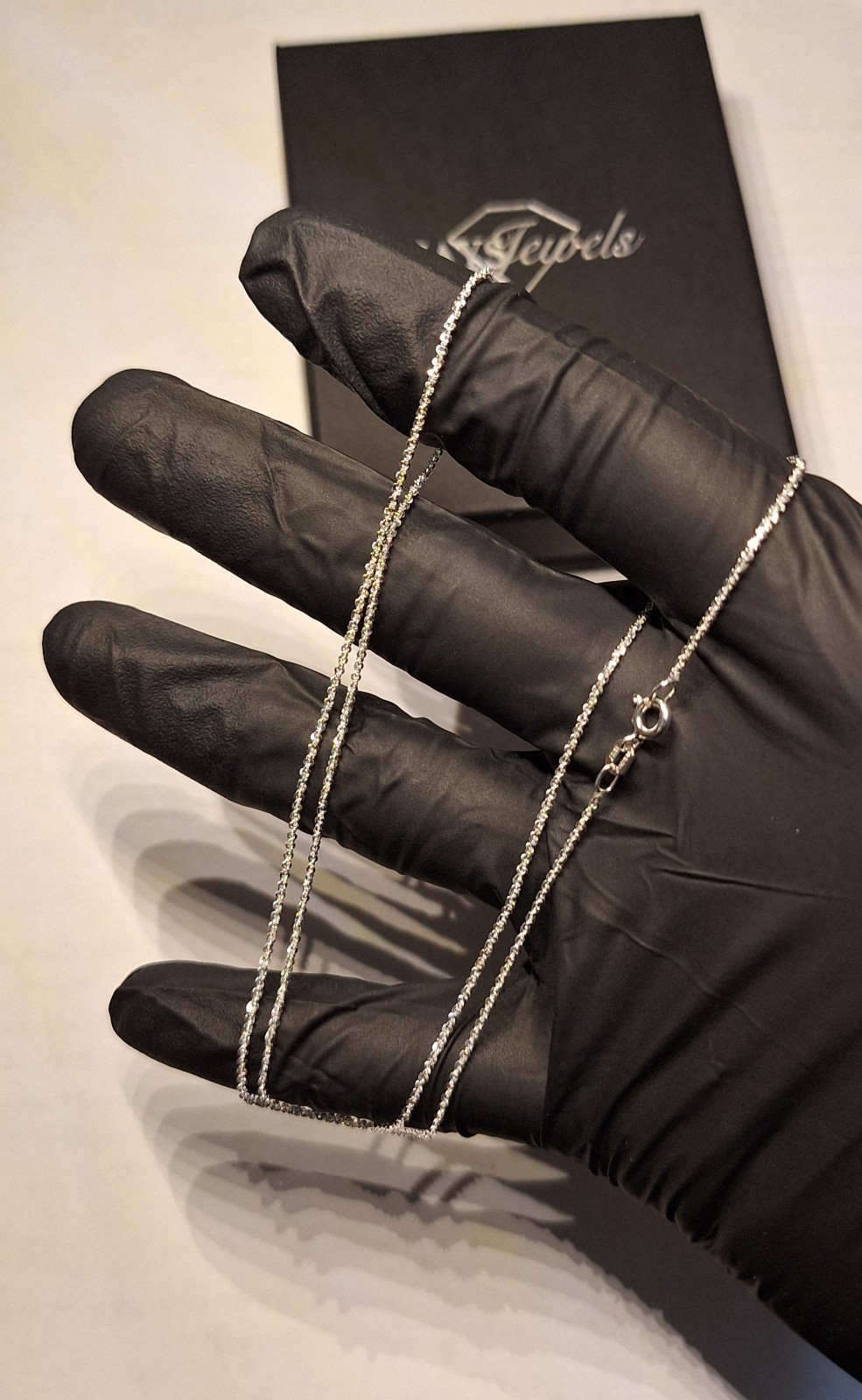 925 Sterling Silver Popcorn Chain 19″, Italian Made, BSI 925 Stamped