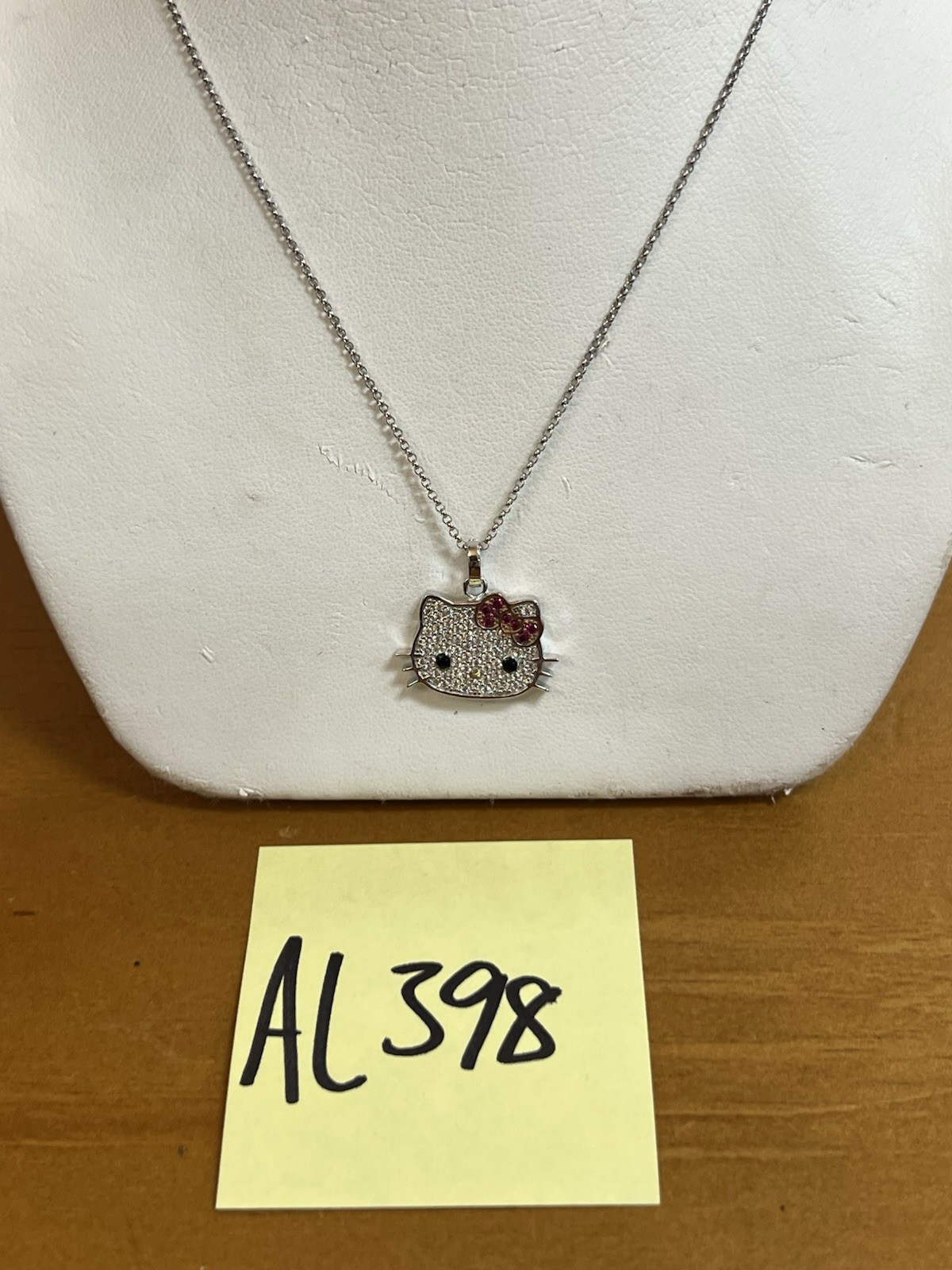 Sanrio Sterling Silver 925 CZ Hello Kitty Pendant Jewelry lot S