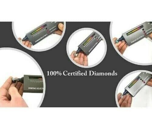7.60 Ct Certified Treated White Diamond Solitaires Chain Necklace,925 Silver