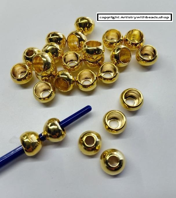 25 Cones Tassel Crafts Jewelry Making Gold Pl ABS 13mm Necklace Cord Ends FPB101