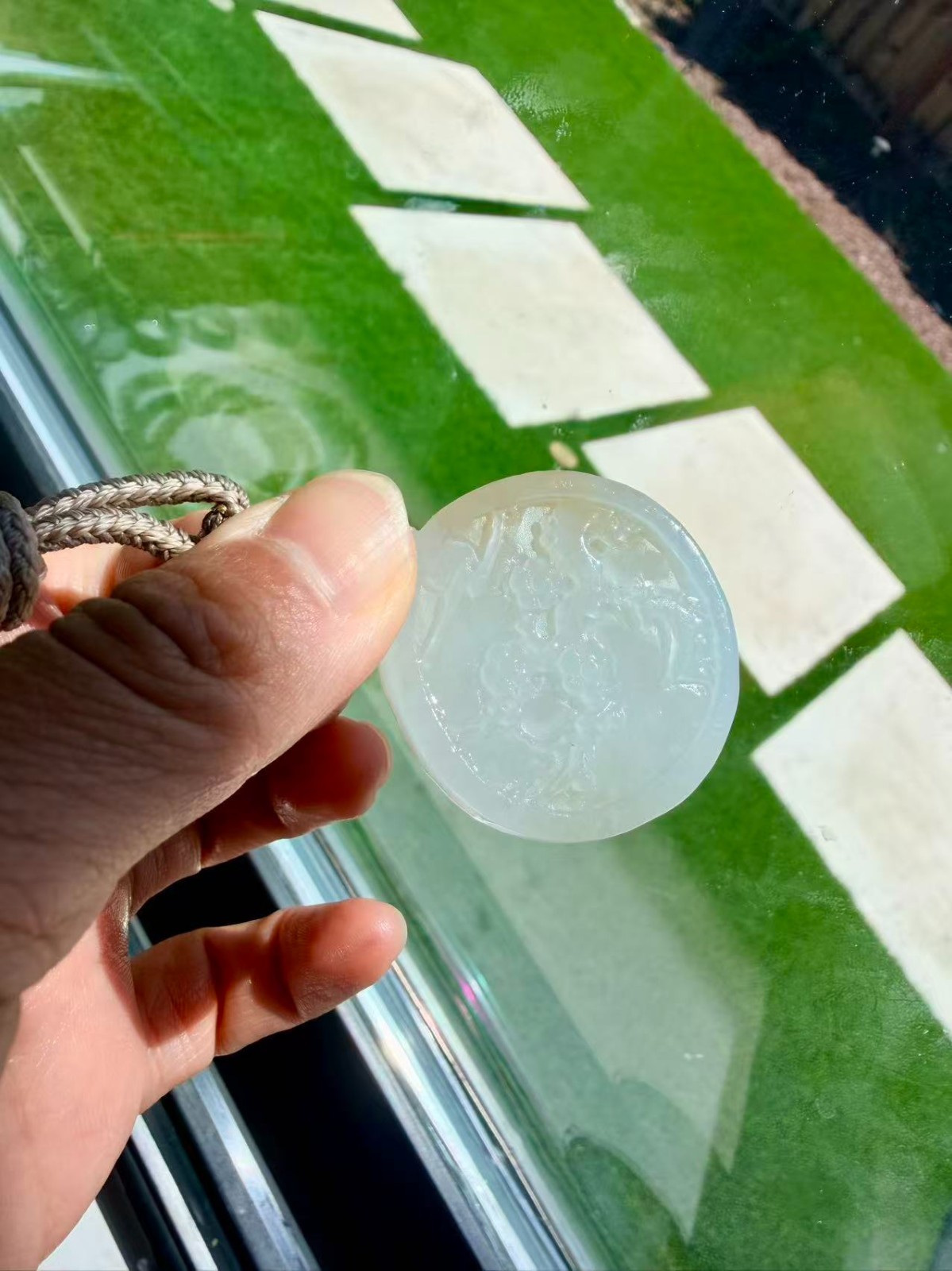 Nephrite hetian jade pendant white mutton fat plum bossom oily translucent sugar