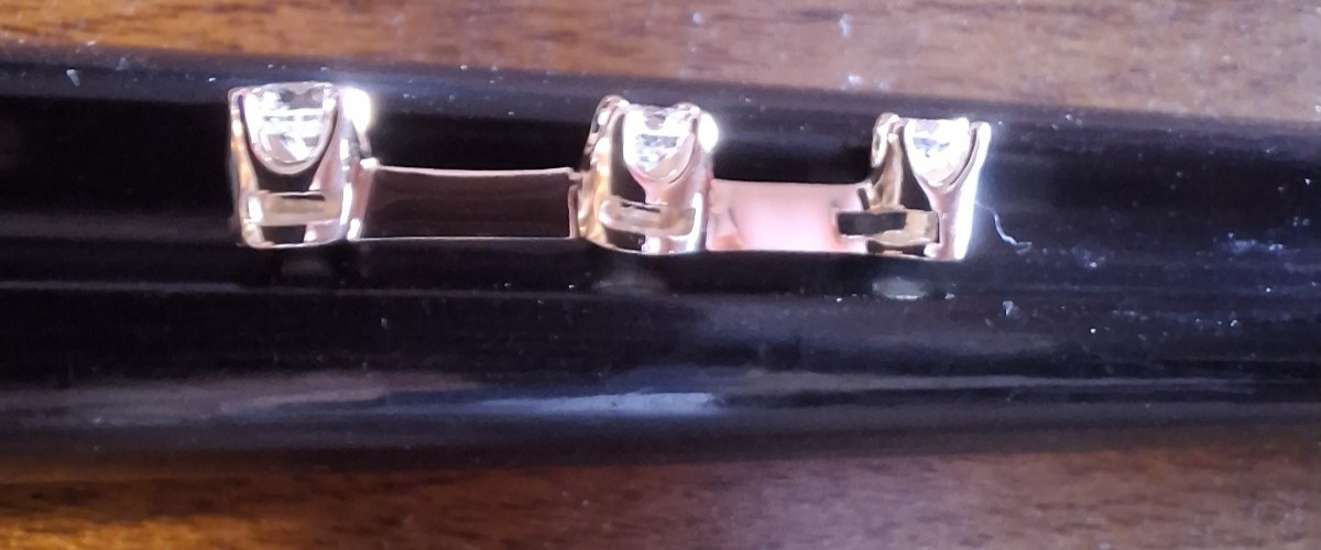 14K YG ~KEEPSAKE~ PAST, PRESENT, FUTURE .40CTW –