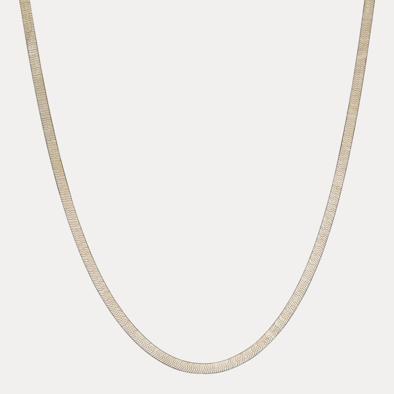 6mm Herringbone Chain Necklace – Real 925 Sterling Silver Or 14k Gold Vermeil