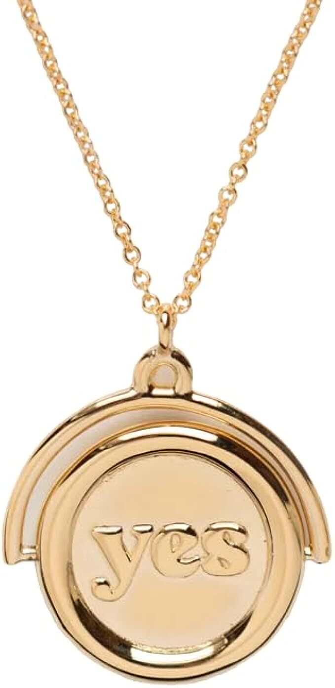 YES OR NO PERSONALISED 925 STERLING SILVER CHRISTMAS WOMENS PENDANT NECKLACE