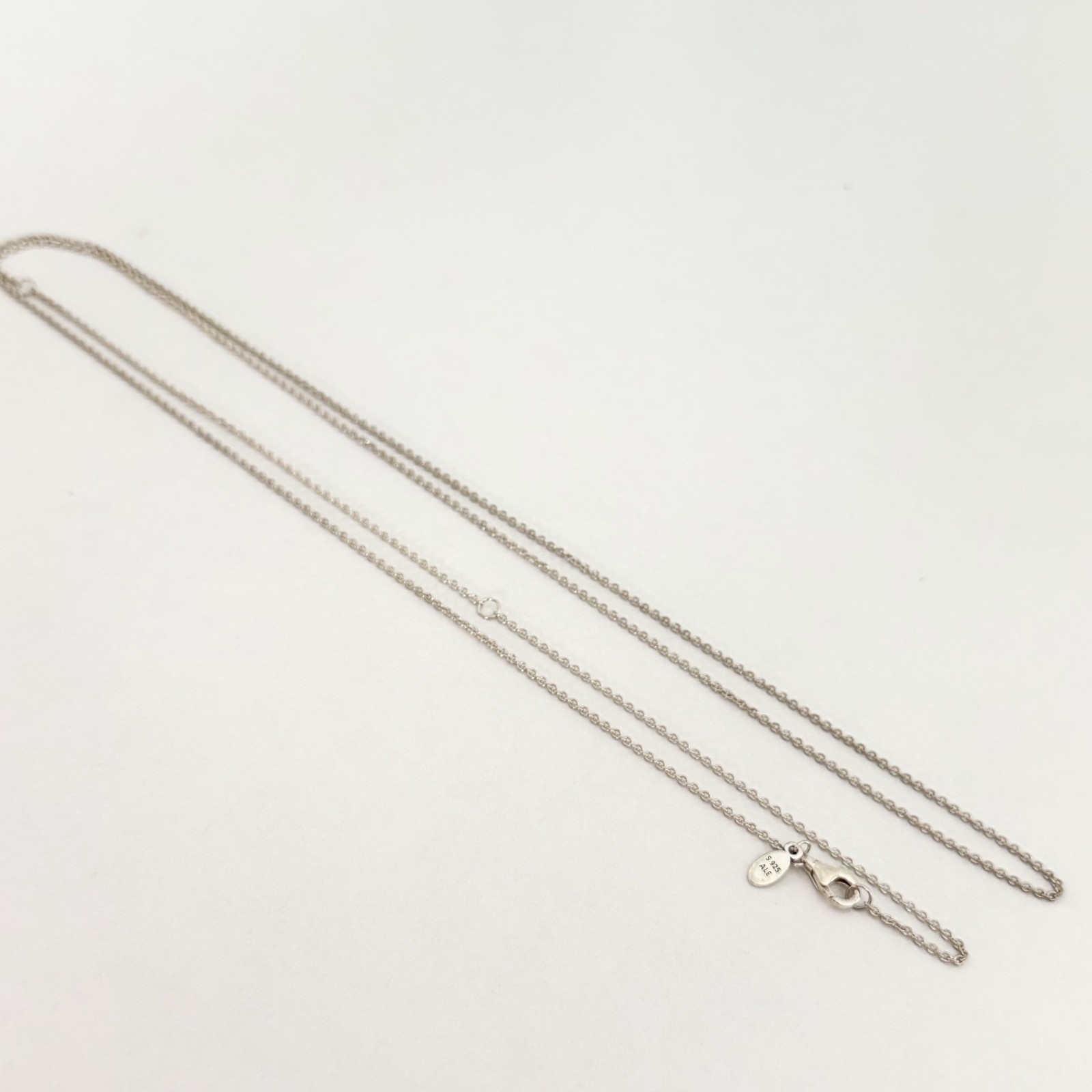 Authentic Pandora 925 Sterling Silver Long Chain Necklace Adjustable