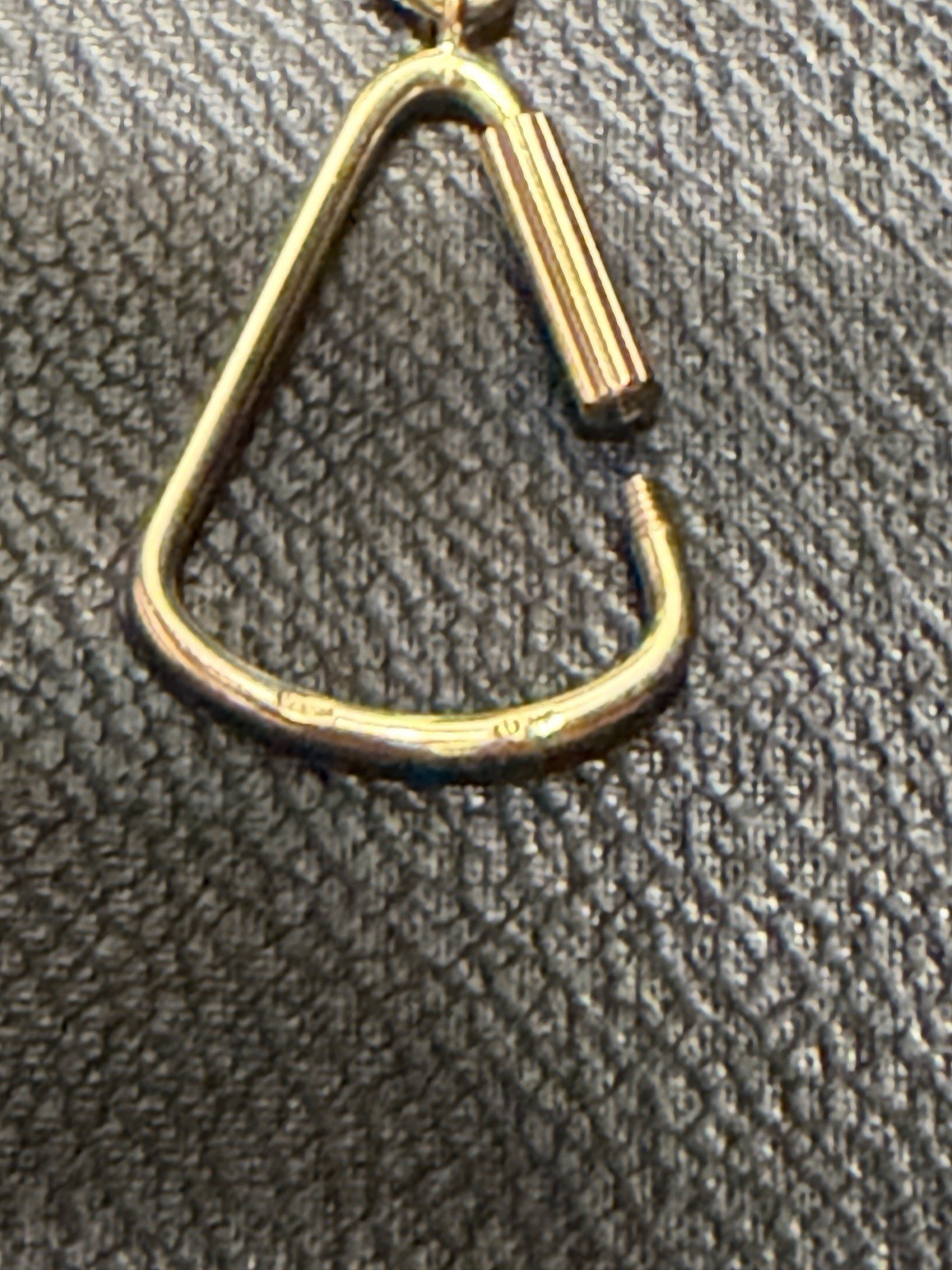 18k Carabiner Clasp With anchor/mariner Links