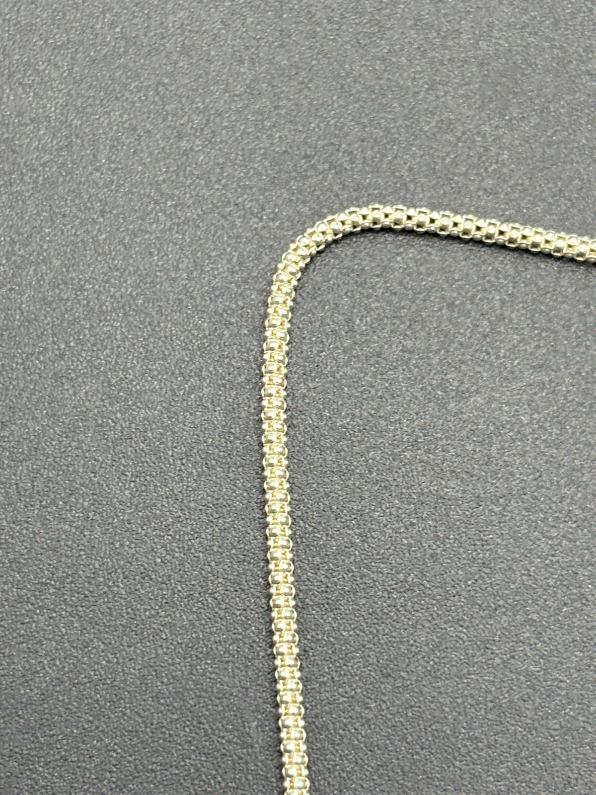 18″ Sterling Silver Popcorn Link Chain Necklace 925 1.75MM 3 Grams C19