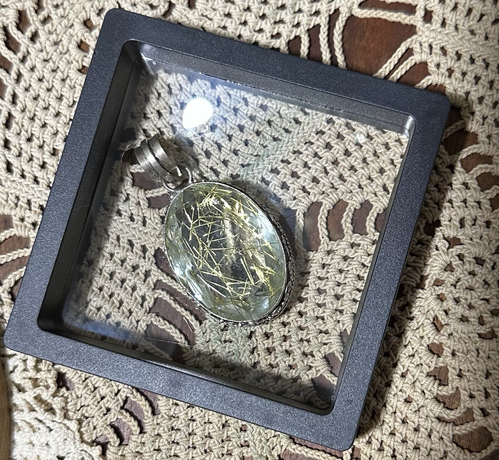 Golden Rutilated Quartz Pendant