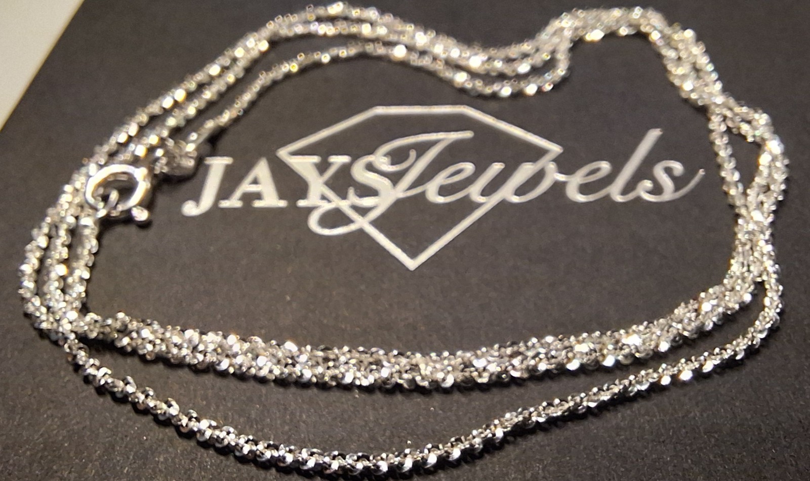 925 Sterling Silver Popcorn Chain 19″, Italian Made, BSI 925 Stamped