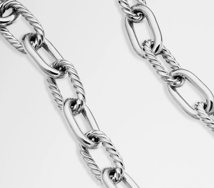 Classic Cable Silver Chain Necklace