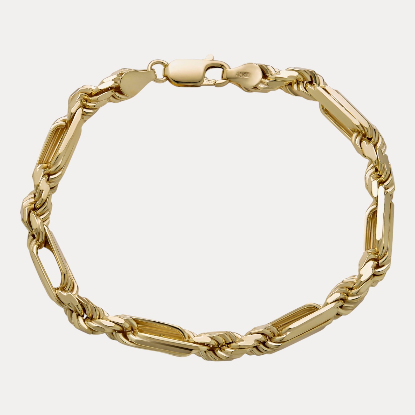 6mm Figarope Milano Bracelet – Solid 925 Sterling Silver Or 14k Gold Vermeil