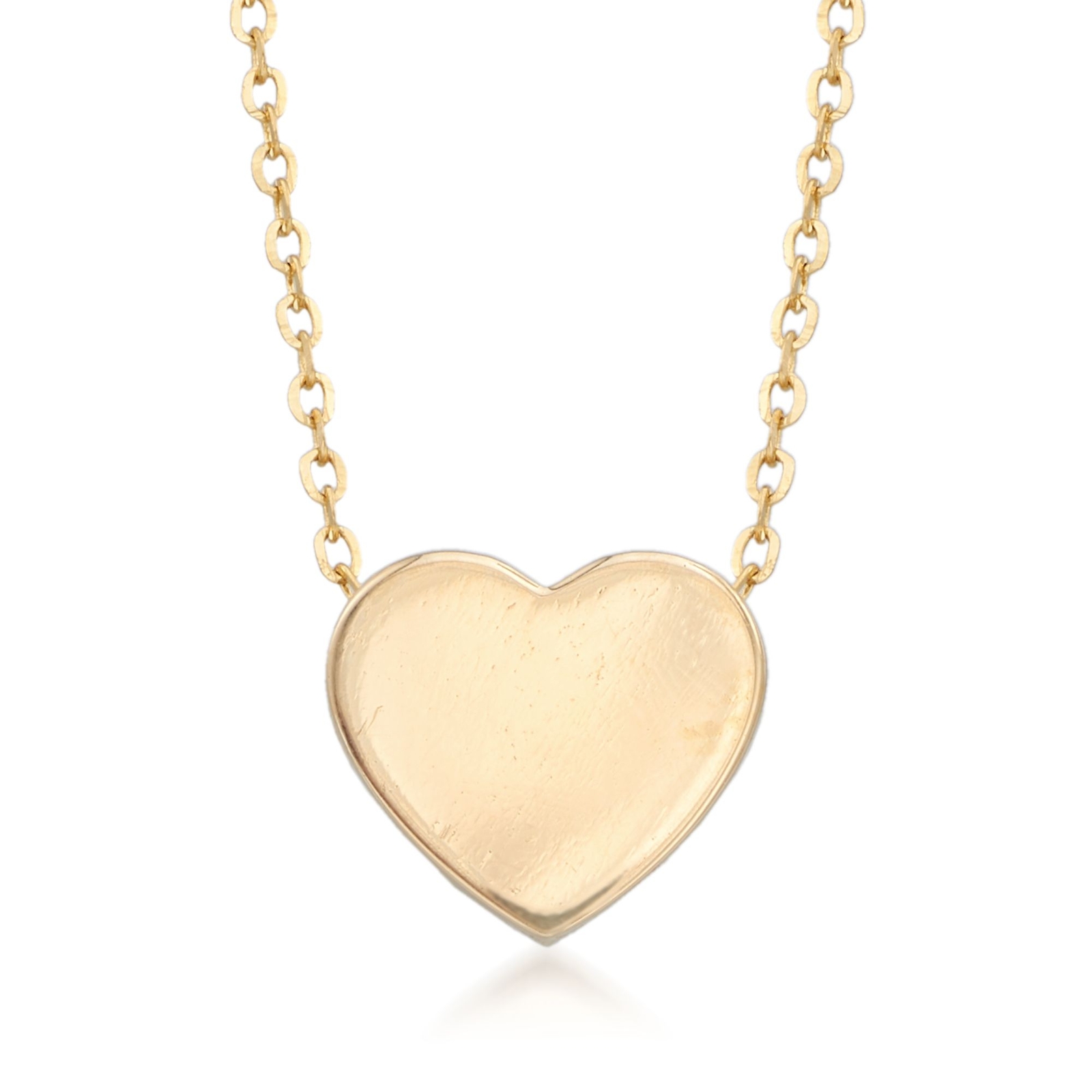 RS Pure by Ross-Simons 14kt Yellow Gold Heart Pendant Necklace
