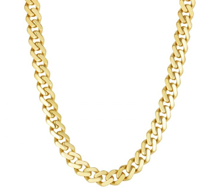 14K Yellow Gold 9.5mm Lite Miami Cuban Chain Necklace Push Lock 22″ 27 Grams