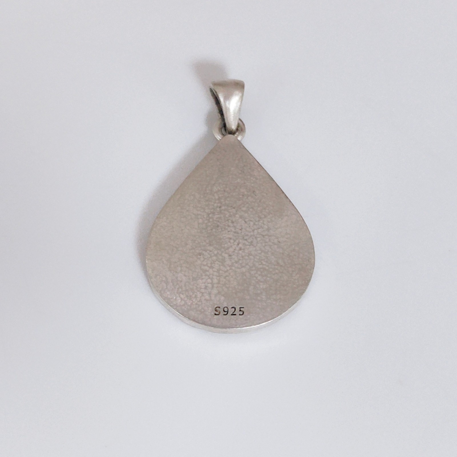 Deer Forest Pendant Teardrop Nature Necklace Charm Sterling Silver Handcrafted