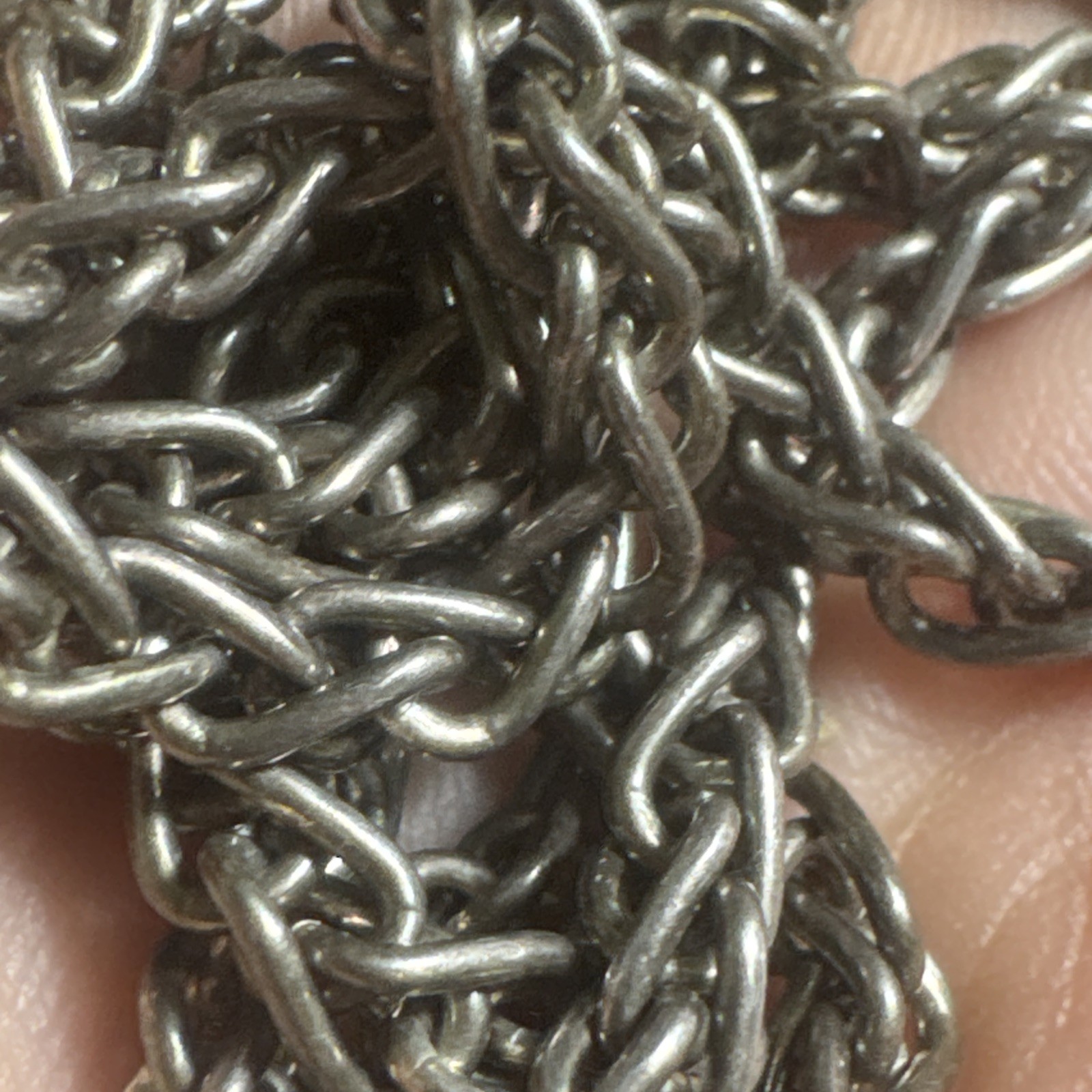 Linked Wheat Link VTG Sterling Silver 24 Inch Chain Necklace 32 Gram