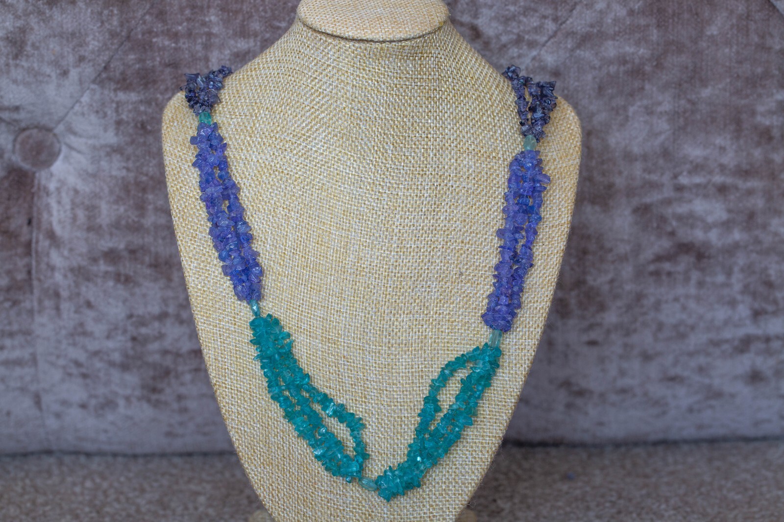 Multicolour Gemstone Nugget Necklace