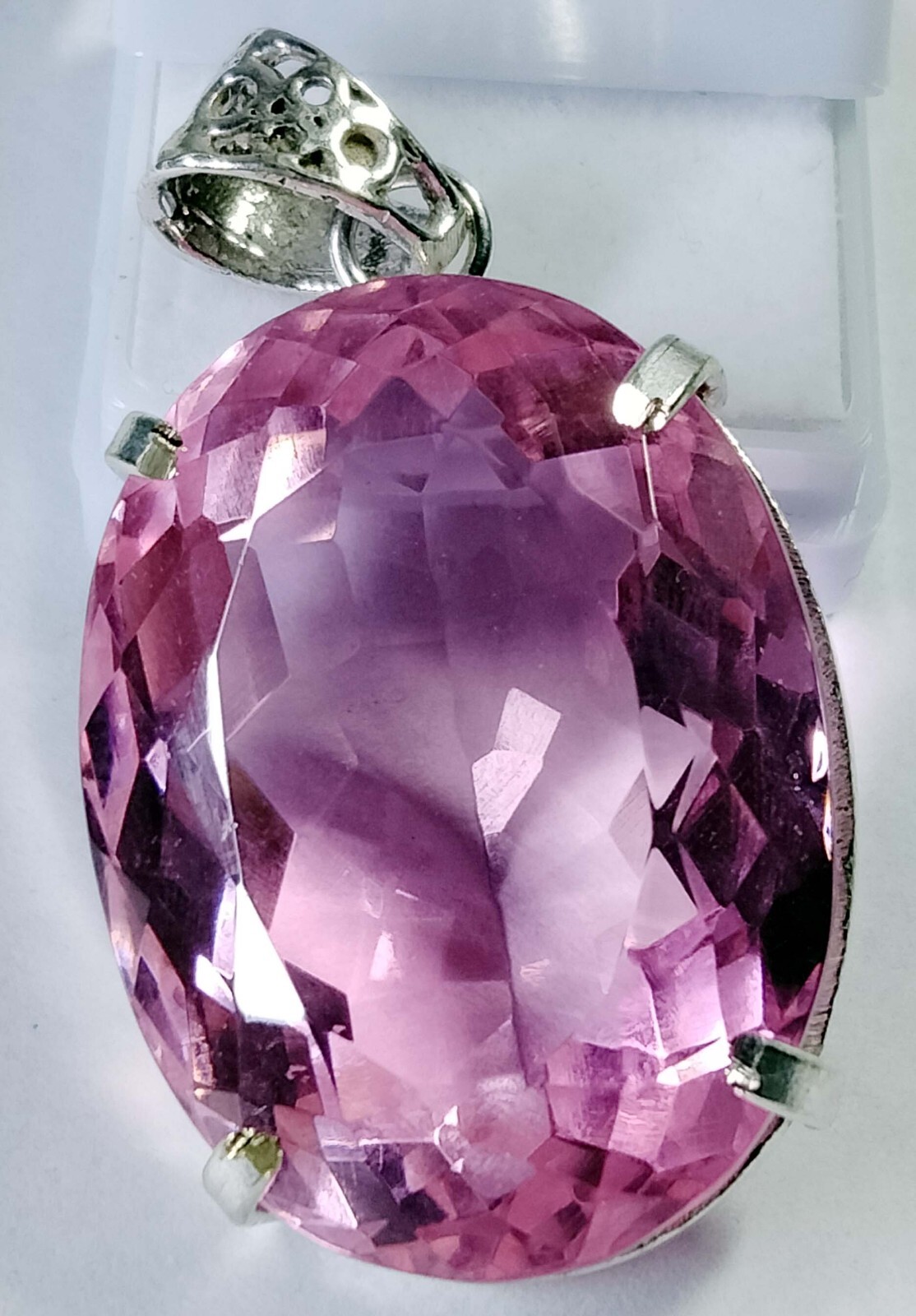 Locket Pink Topaz EGL Certified Oval Cut 116.40 Ct Natural Loose Gemstone PD027