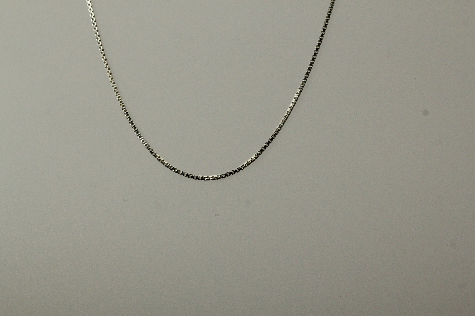 925 Sterling Silver 19 Inch Long Thin Box Chain Necklace 2 Grams (NEC5309)