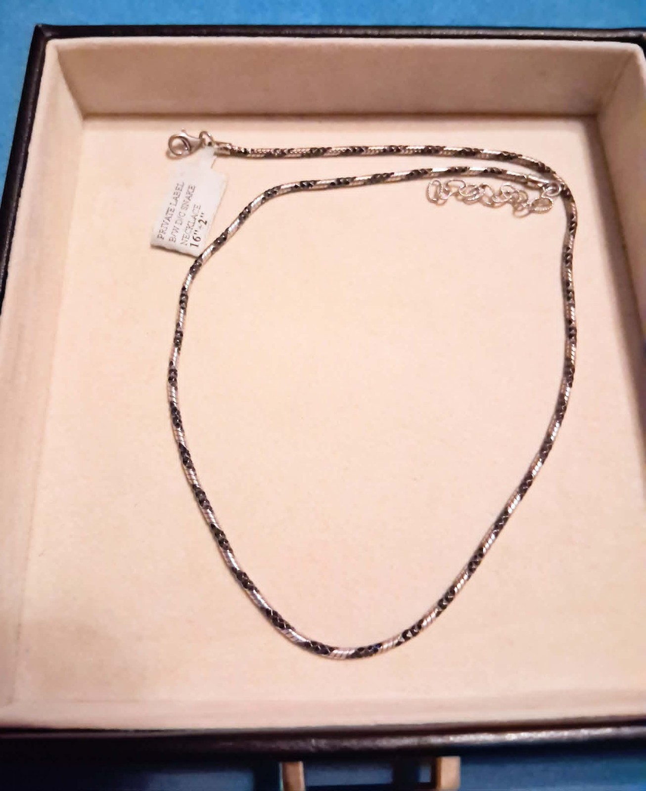 Sterling Silver Private Label Specialty Snake Chain 16in with 2 in Extender