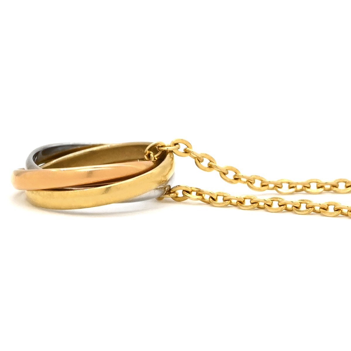 Cartier Necklace Baby Trinity B7006600 18K Yellow Gold K18WG 18K Pink Gold