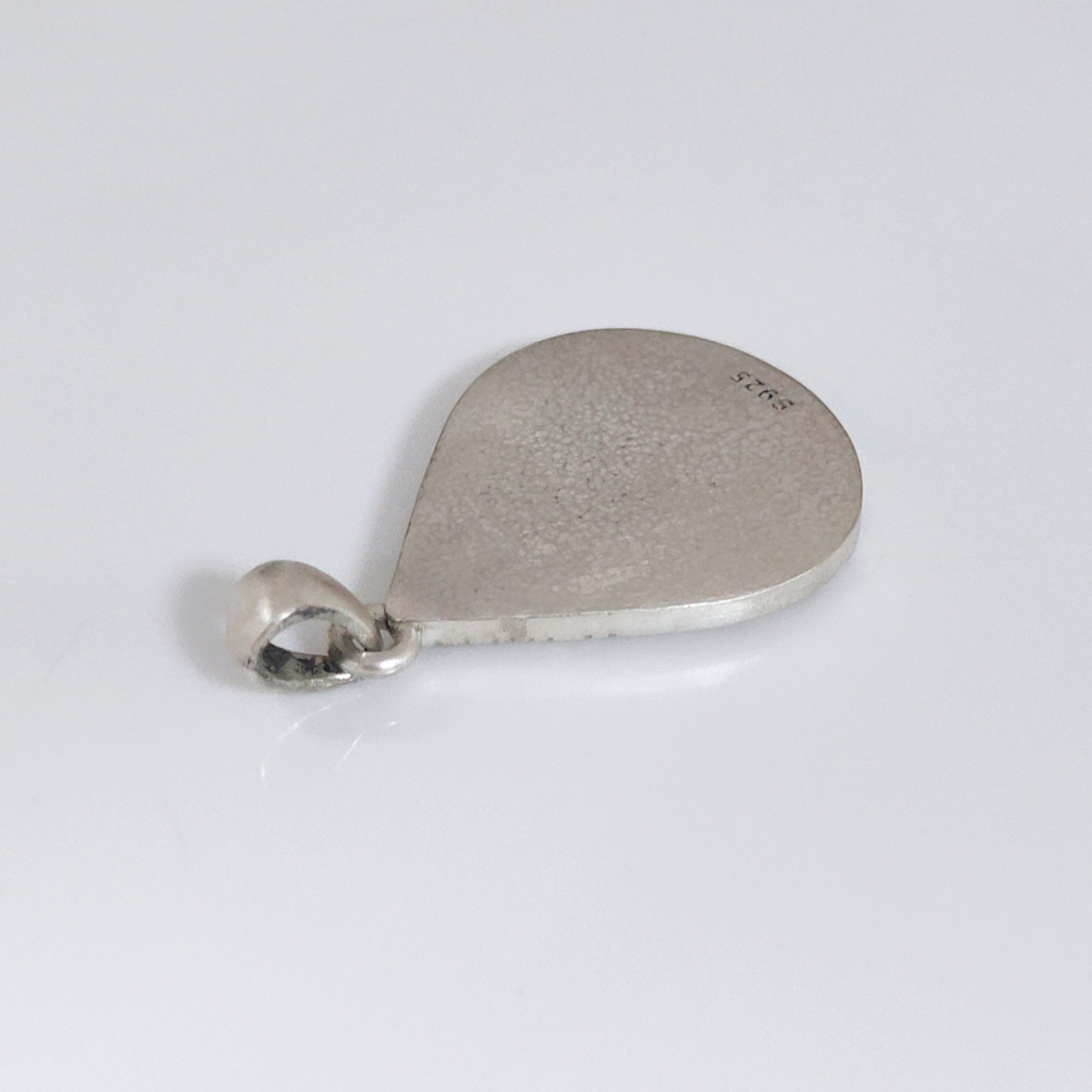 Deer Forest Pendant Teardrop Nature Necklace Charm Sterling Silver Handcrafted