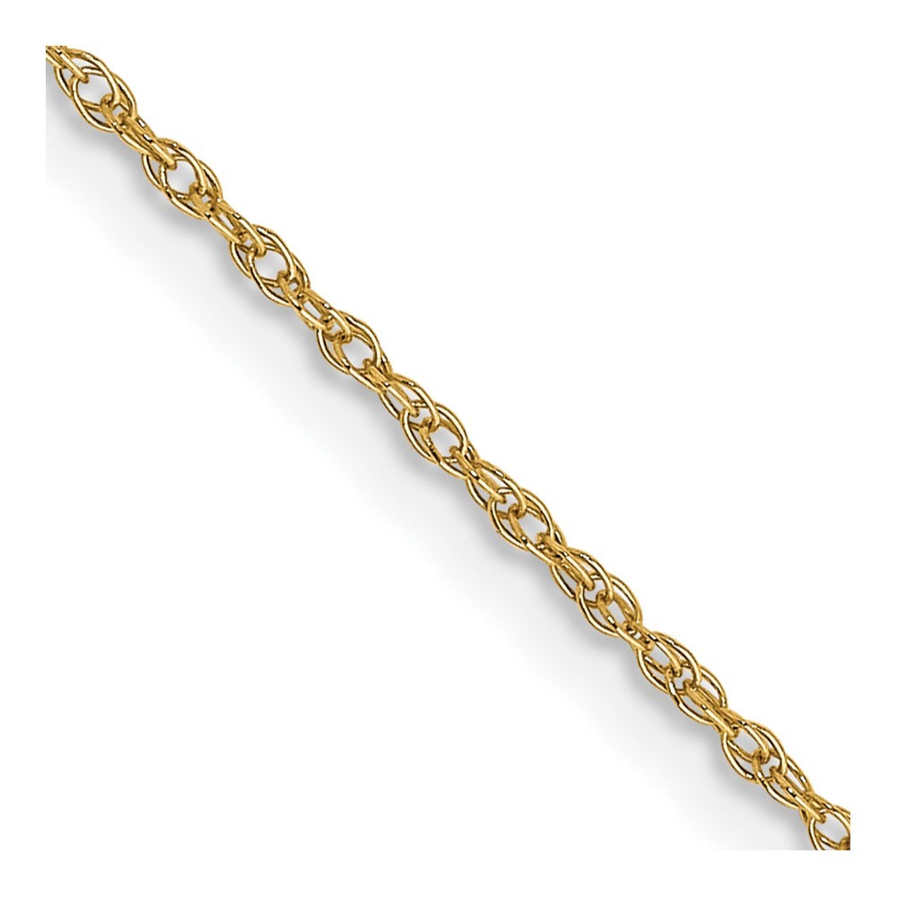 14K 14 inch Carded .7mm Cable Rope Chain Necklace