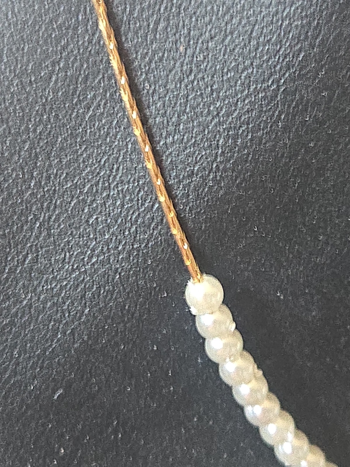 Vintage DAINTY Necklace Faux Pearls 13-16″Long Stackable Classic Design