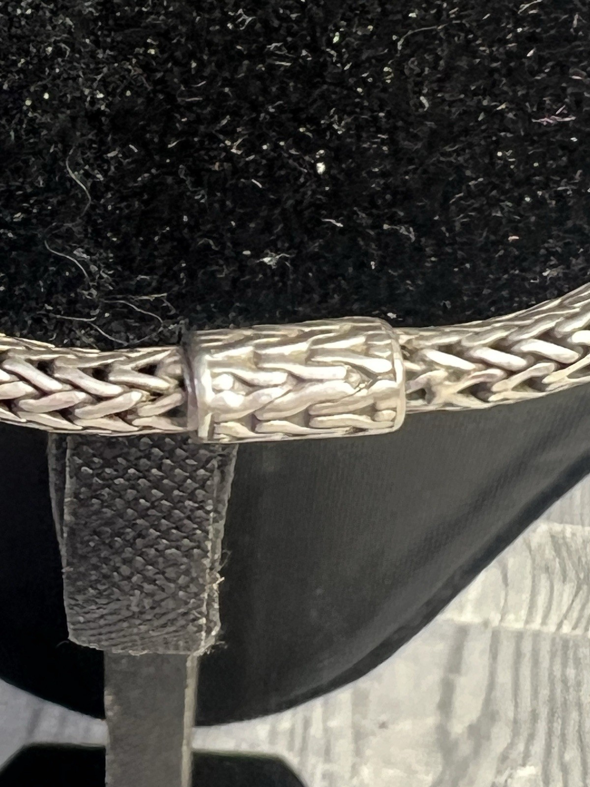 John Hardy Classic Chain Diamond Pendent Necklace 925 Sterling Silver 18k 18”