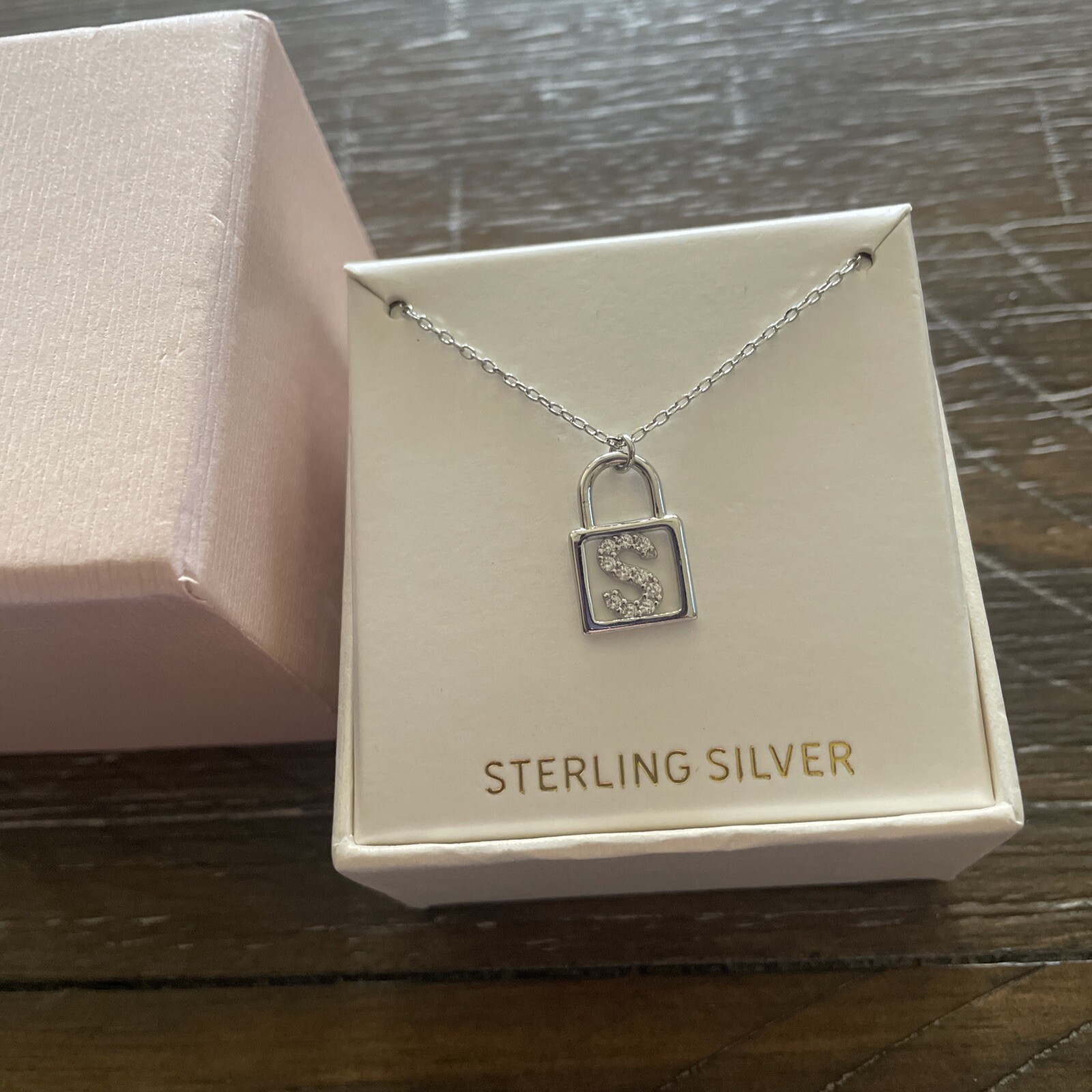 Sterling Silver “S” Lock Necklace