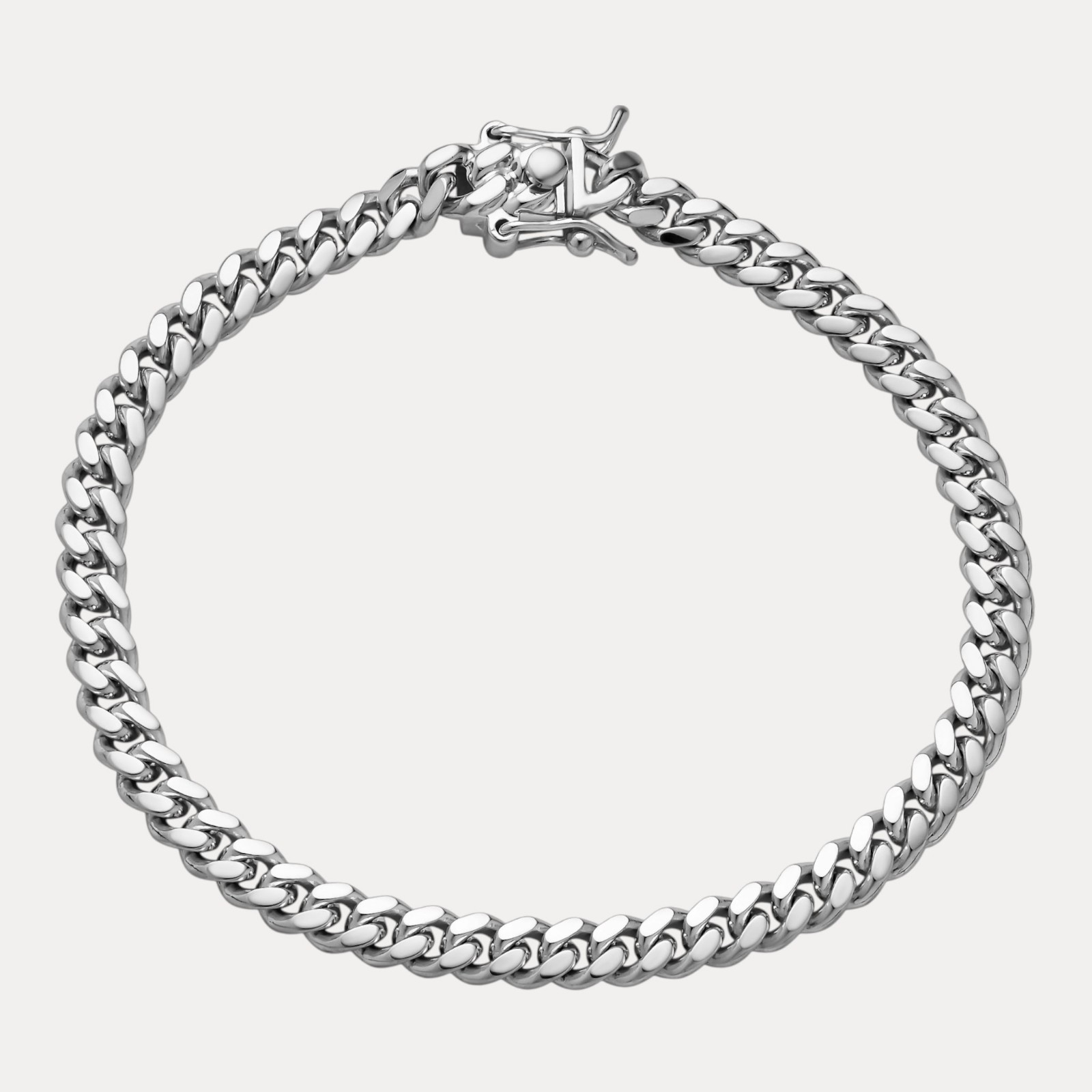 6mm Cuban W. Box Clasp Chain – Real 925 Sterling Silver Or 14k Gold/Rose Vermeil