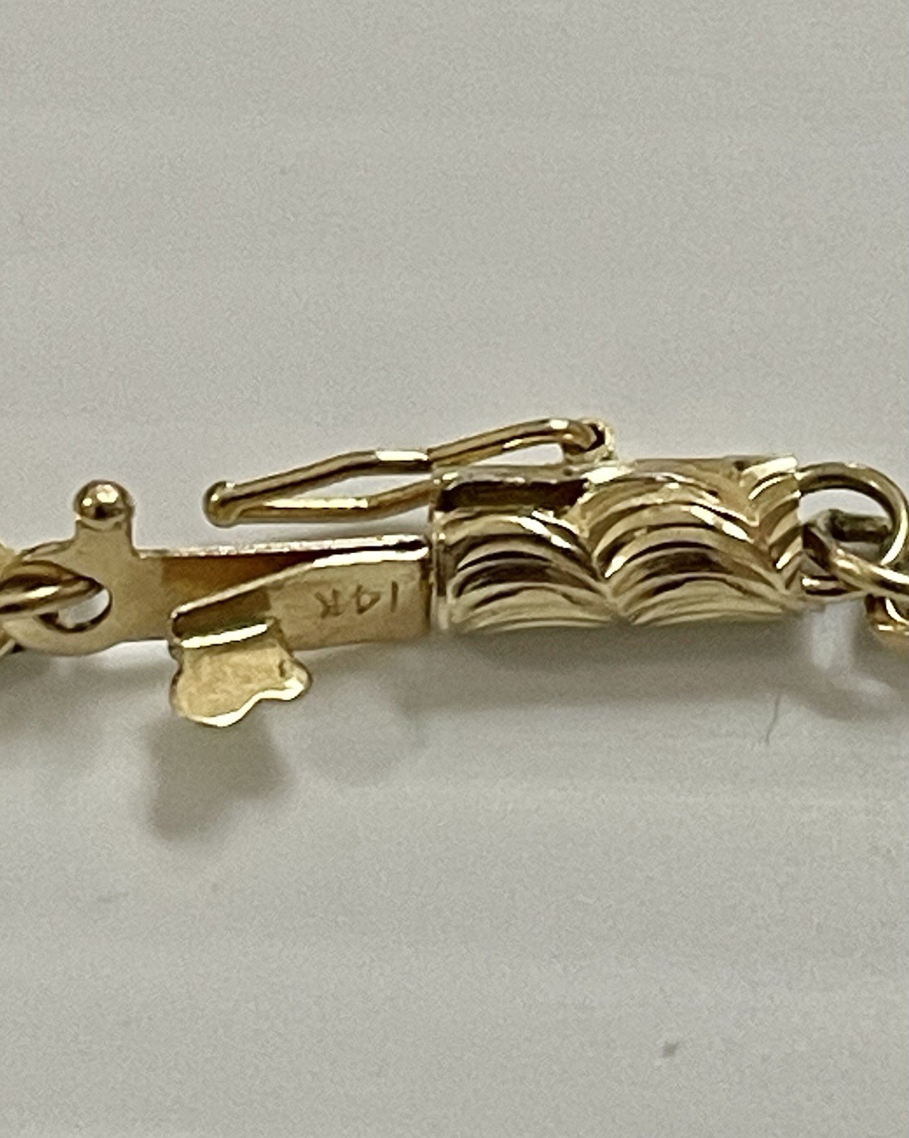Solid 14K Yellow Gold Barrel Clasp