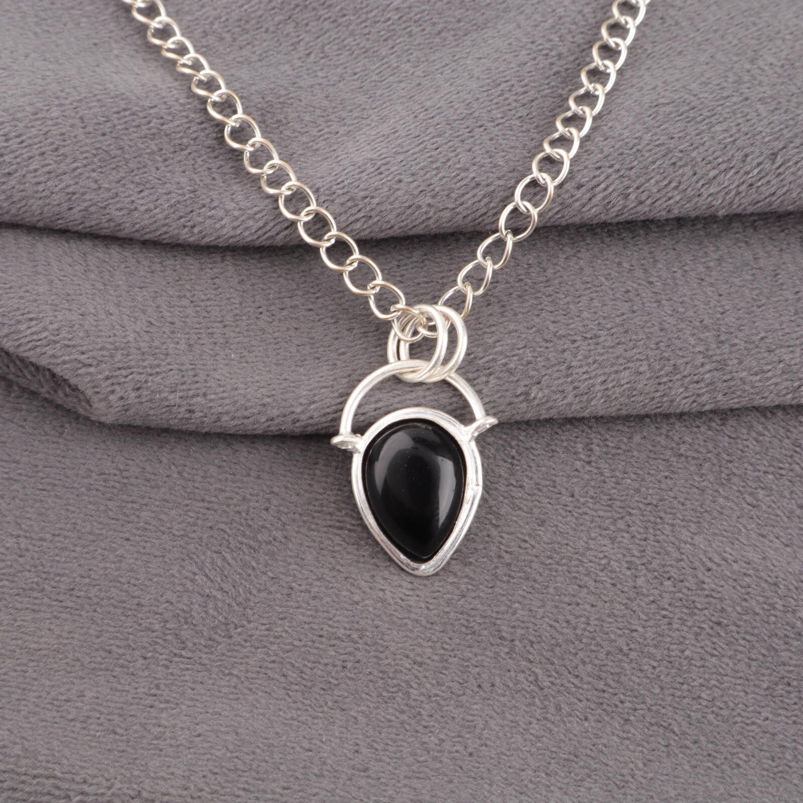 Black Tourmaline Gemstone Handmade 925 Sterling Silver Jewelry Pendant Gift For